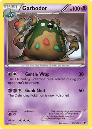 Garbodor - Reverse Holofoil Noble Victories - Uncommon