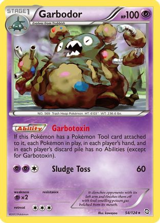 Garbodor - Holofoil Dragons Exalted - Holo Rare