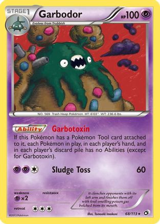 Garbodor 068 - Holofoil Legendary Treasures - Holo Rare