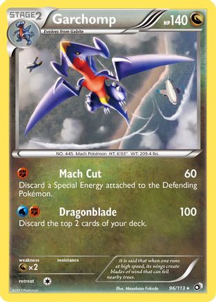 Garchomp 096/113 - Holofoil Legendary Treasures - Holo Rare