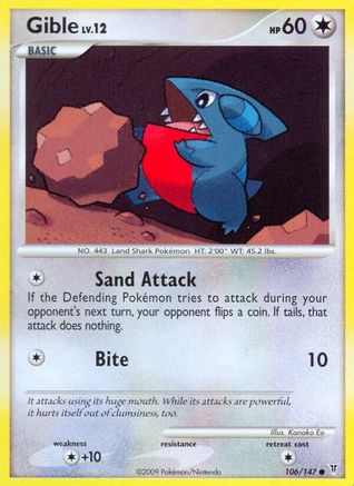 Gible - Reverse Holofoil Supreme Victors - Common