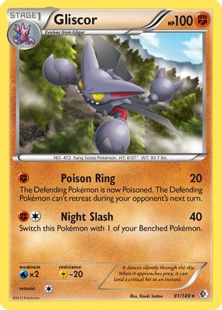 Gliscor - Holofoil Boundaries Crossed - Holo Rare