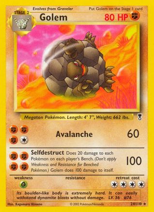 Golem - Reverse Holofoil Legendary Collection - Rare