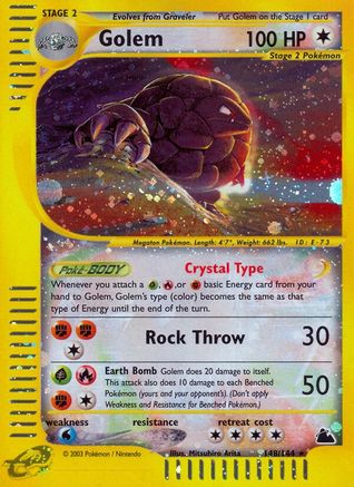 Golem - Holofoil Skyridge - Secret Rare