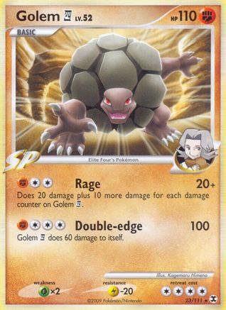 Golem E4 - Reverse Holofoil Rising Rivals - Rare