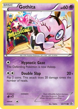 Gothita (69) (69) 069 - Reverse Holofoil Legendary Treasures - Common