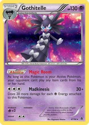 Gothitelle (47) (47) 047 - Reverse Holofoil Emerging Powers - Holo Rare