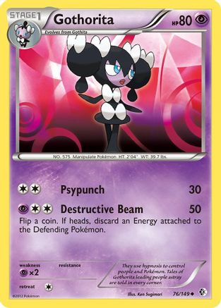 Gothorita - Reverse Holofoil Boundaries Crossed - Uncommon
