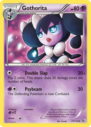 Gothorita 071 - Reverse Holofoil Legendary Treasures - Uncommon
