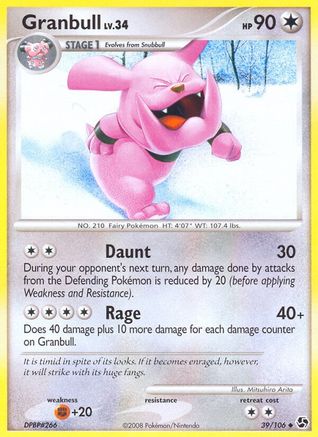 Granbull - Reverse Holofoil Great Encounters - Uncommon