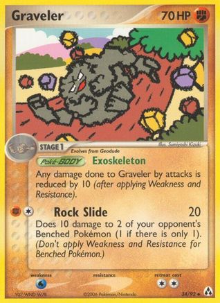 Graveler - Reverse Holofoil Legend Maker - Uncommon