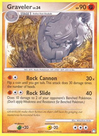 Graveler - Reverse Holofoil Mysterious Treasures - Uncommon