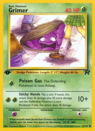 Grimer 057 - 1st Edition Team Rocket - Common