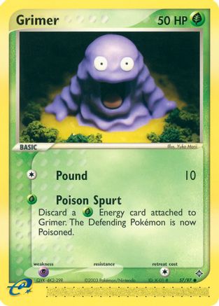 Grimer 057 - Reverse Holofoil Dragon - Common