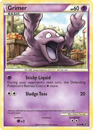Grimer - Reverse Holofoil Undaunted - Common
