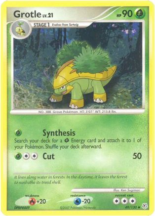Grotle 049/130 - Reverse Holofoil Diamond and Pearl - Uncommon