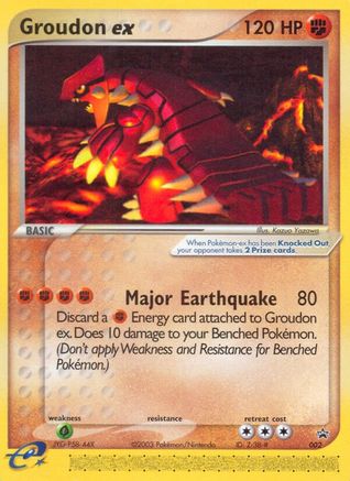 Groudon ex - 002 (Nintendo Power Magazine) Nintendo Promos - Promo