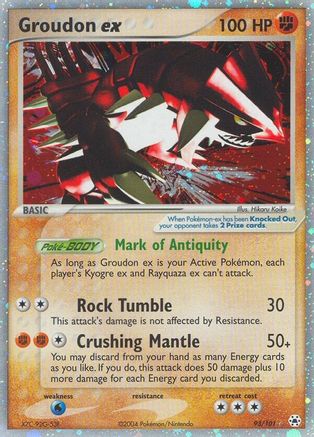 Groudon ex - Holofoil Hidden Legends - Ultra Rare