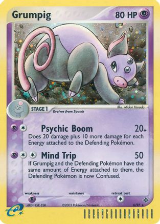 Grumpig - Holofoil Dragon - Holo Rare