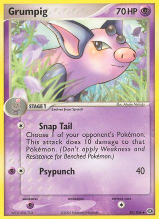 Grumpig - 030/106/106 Emerald - Uncommon