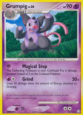 Grumpig - Reverse Holofoil Legends Awakened - Uncommon
