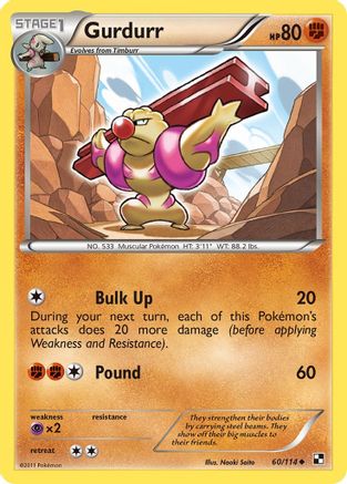 Gurdurr - Reverse Holofoil Black and White - Uncommon