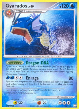 Gyarados/123 - Reverse Holofoil Mysterious Treasures - Rare
