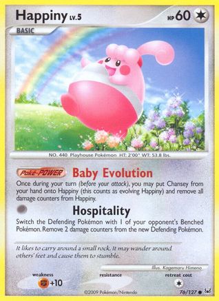 Happiny 076 - Reverse Holofoil Platinum - Common