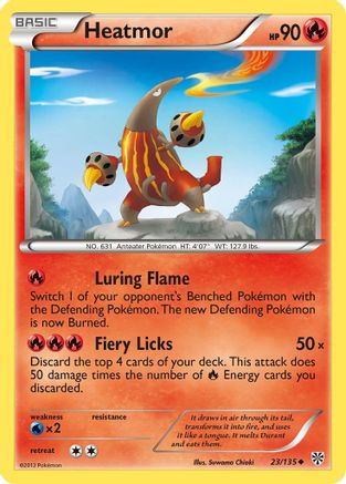 Heatmor/135 - Reverse Holofoil Plasma Storm - Uncommon