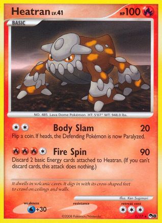 Heatran 001 - Holofoil POP Series 8 - Rare