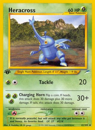 Heracross - 1st Edition Neo Destiny - Uncommon