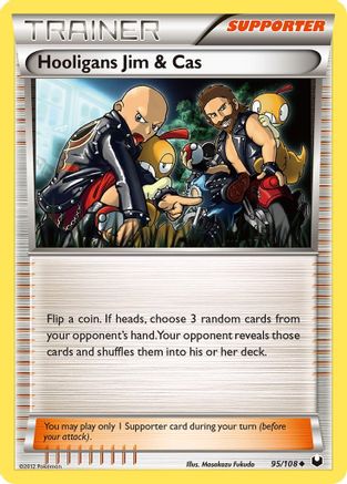 Hooligans Jim & Cas/108 - Reverse Holofoil Dark Explorers - Uncommon