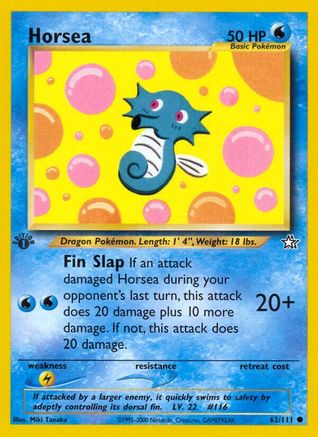 Horsea 062 - 1st Edition Neo Genesis - Common