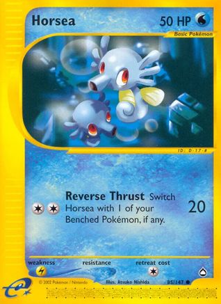 Horsea (85) - Reverse Holofoil Aquapolis - Common