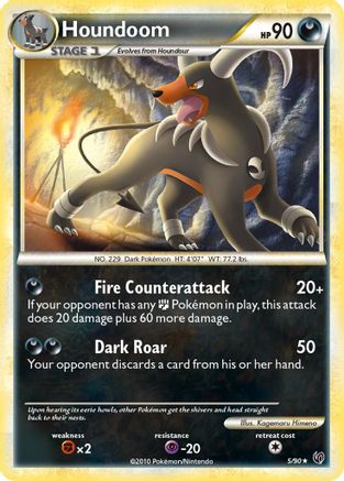 Houndoom - Reverse Holofoil Undaunted - Holo Rare