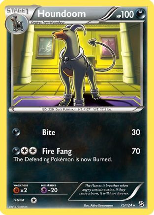 Houndoom/124 - Reverse Holofoil Dragons Exalted - Rare