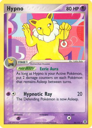 Hypno - Reverse Holofoil FireRed & LeafGreen - Rare