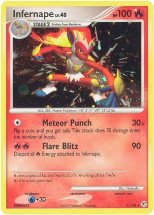 Infernape 005 - Holofoil Diamond and Pearl - Holo Rare