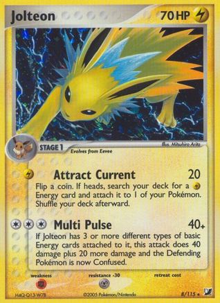 Jolteon - Holofoil Unseen Forces - Holo Rare