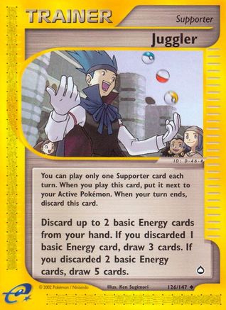 Juggler/147 - Reverse Holofoil Aquapolis - Uncommon