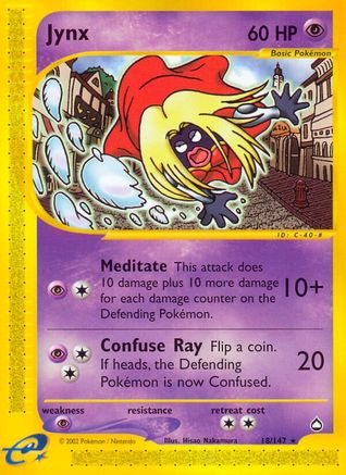 Jynx - Reverse Holofoil Aquapolis - Rare