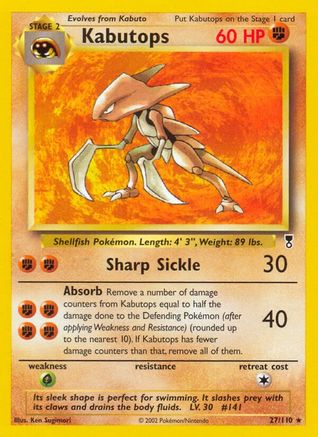 Kabutops Legendary Collection - Rare