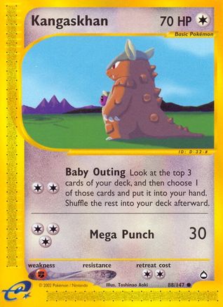 Kangaskhan - Reverse Holofoil Aquapolis - Common