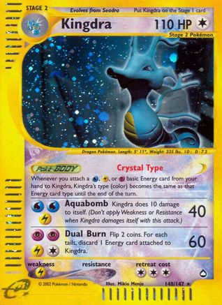 Kingdra (148) - Holofoil Aquapolis - Secret Rare