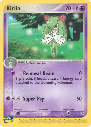 Kirlia - 34/109/109 Ruby and Sapphire - Uncommon
