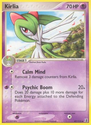 Kirlia 047 - Reverse Holofoil Delta Species - Uncommon