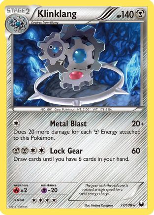 Klinklang - Holofoil Dark Explorers - Holo Rare