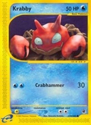 Krabby 115 - Reverse Holofoil Expedition - Common