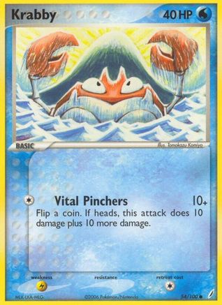 Krabby 054 Crystal Guardians - Common