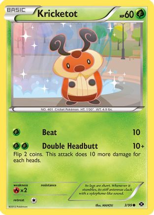 Kricketot - Reverse Holofoil Next Destinies - Common